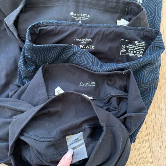 Large Lot Gym Sweaty Betty Nike Athleta Leggings Long Sleeve Bundle XS - Small - Picture 14 of 14